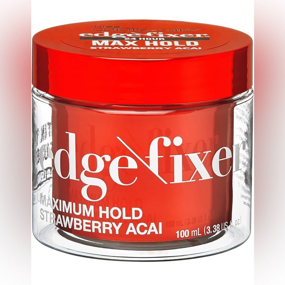 Kiss Edge Fixer 24 Hour Max Hold Gel - Strawberry Acai Red